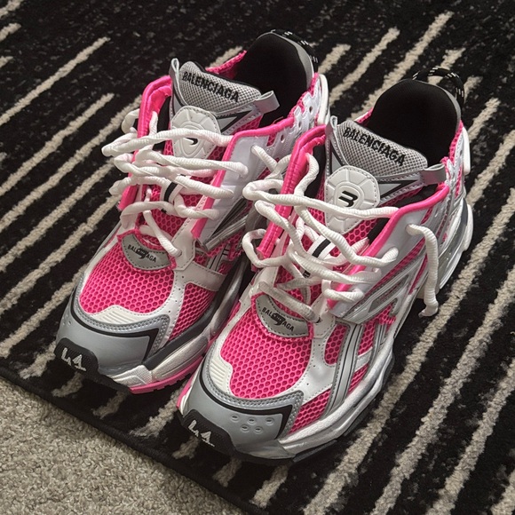 Balenciaga Other - Balenciaga Pink White Gray Track Sneakers